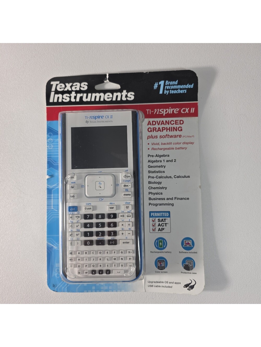 Texas Instruments TI-Nspire CX II Graphing Calculator - White - New Sealed